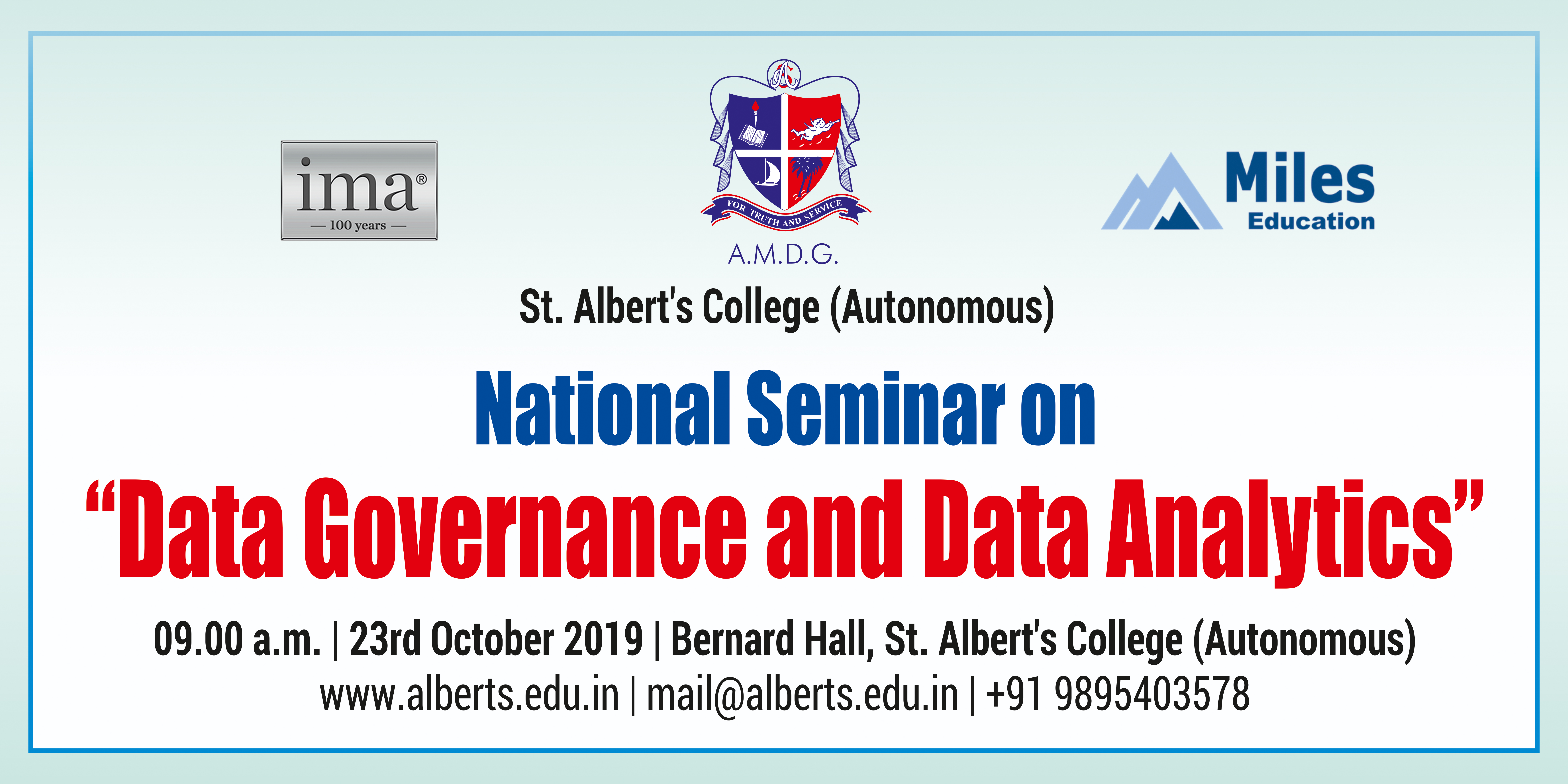 National Seminar on “Data Governance & Data Analytics”