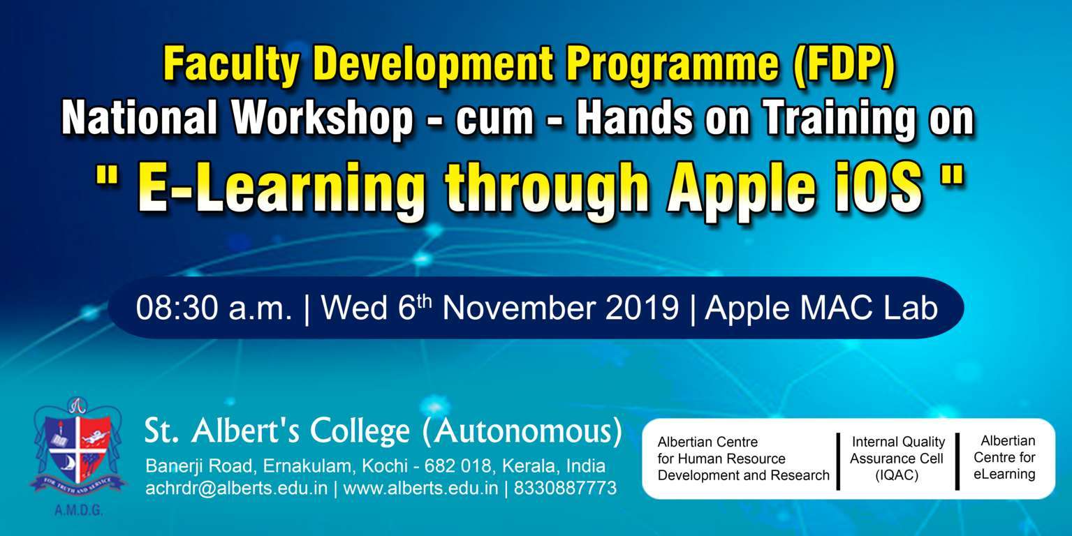 Faculty Development Programme (FDP) on “E-Learning through Apple iOS”