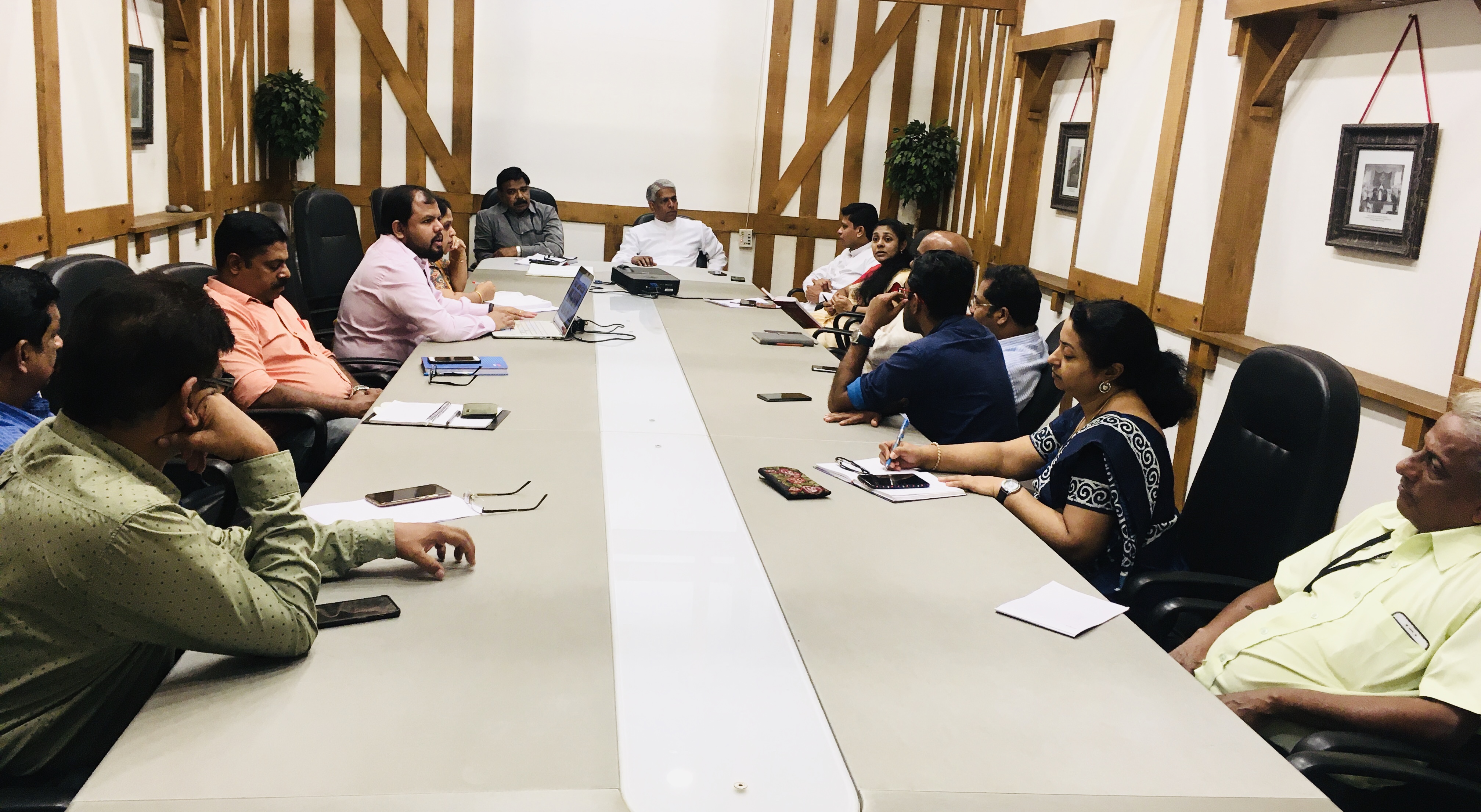 St. Albert’s College (Autonomous) Executive  Meeting  held on 09/12/2019, chaired by Chairman Rev. Fr. Antony Arackal.
