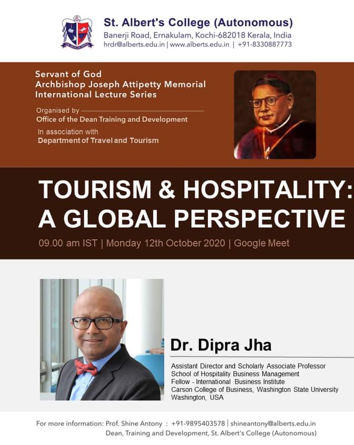 *SG. Archbishop Joseph Attipetty Memorial International Lecture Series* on *Tourism and Hospitality: A Global Perspective*