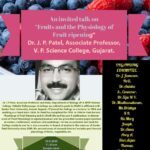 Webinar on Fruits and The Physiology of Fruit Ripening