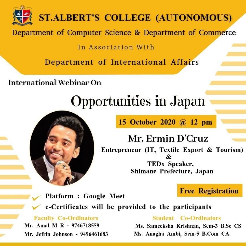 International Webinar on Opportunities in Japan