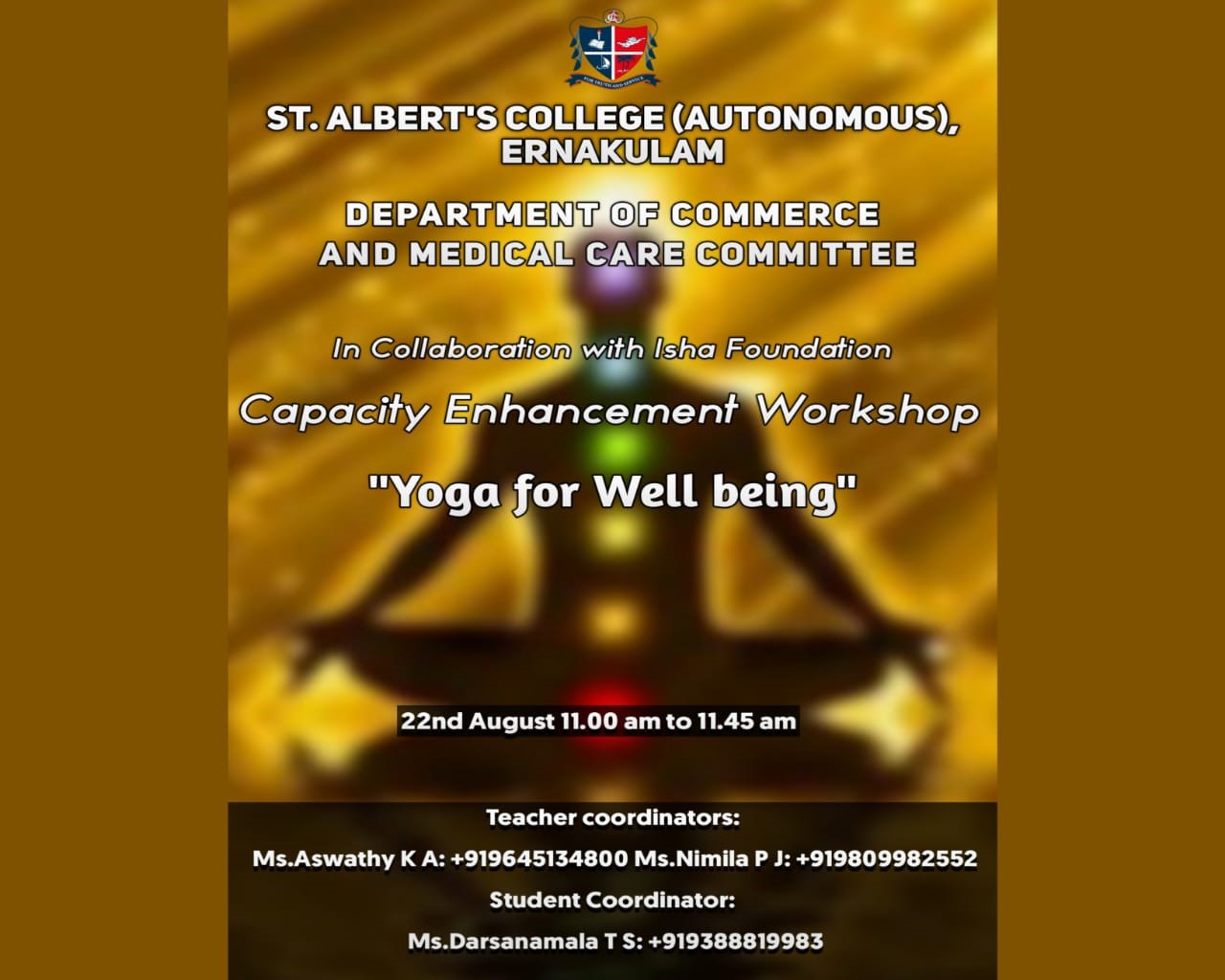 Capacity Enhancement Workshop – Yoga for Well Being