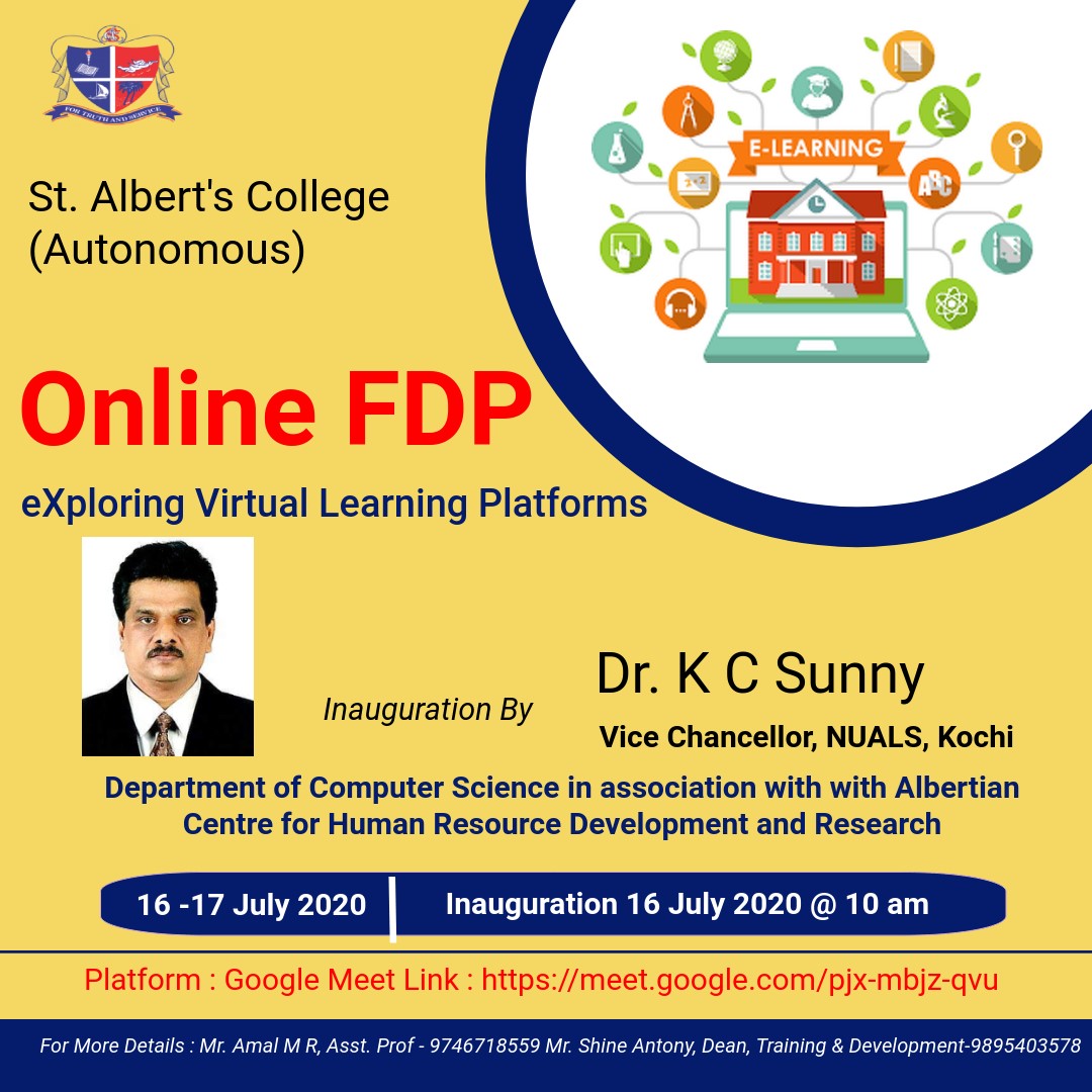 Computer Science – National Online FDP on Exploring Virtual Learning Platforms