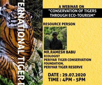 Travel and Tourism – Webinar on Conservation of Tigers through Eco-Tourism