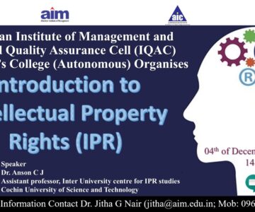 Introduction to Intellectual Property Rights (IPR)