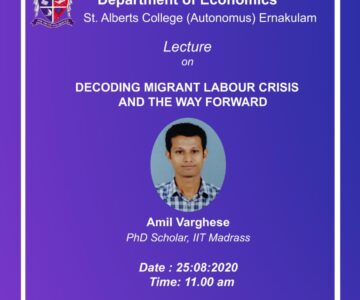 Economics – Webinar on Decoding Migrant Labor Crisis