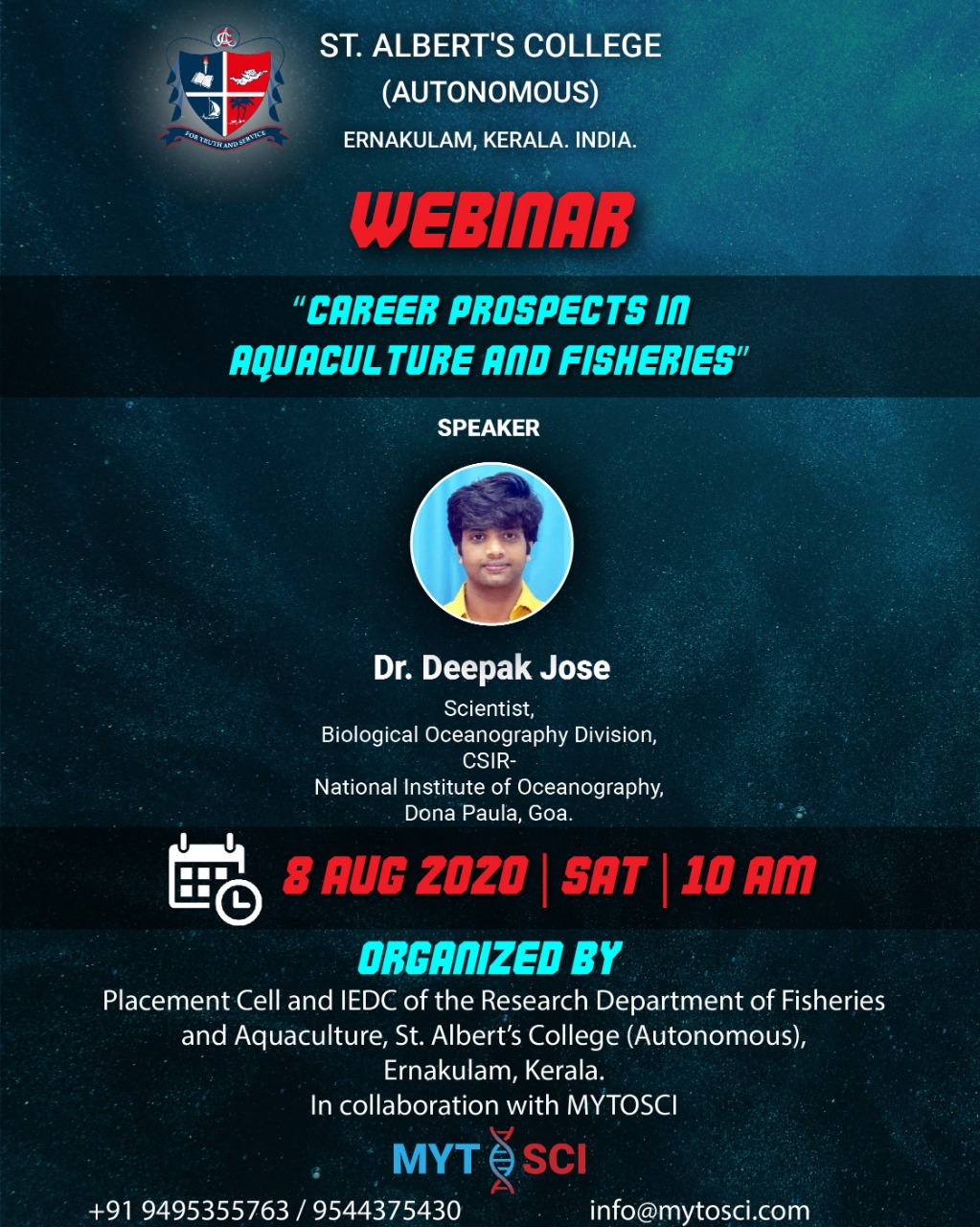 National Webinar on Career Prospects in Aquaculture and Fisheries