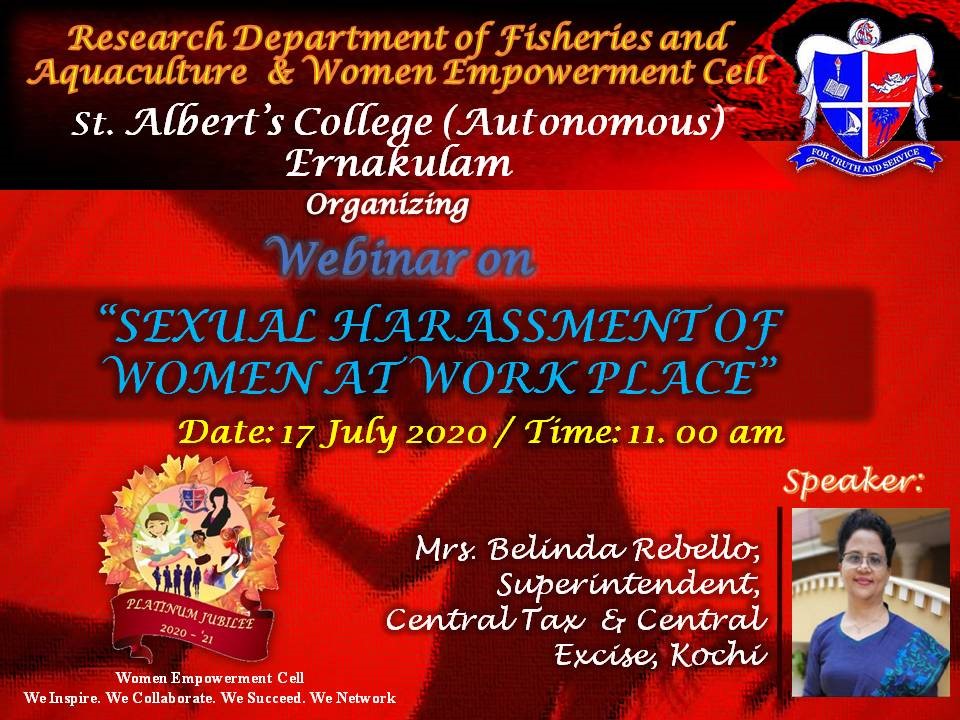 Fisheries and Acquaculture – Webinar on Sexual Harassment of Women at Workplace
