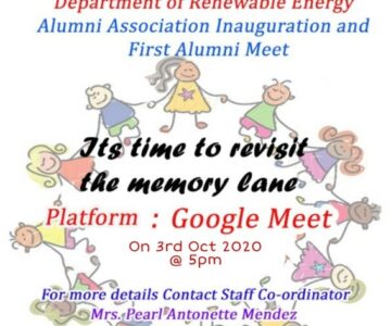 RE – Alumni Association Inauguration.