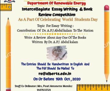 RE – World Students’ Day Essay Writing Competition.