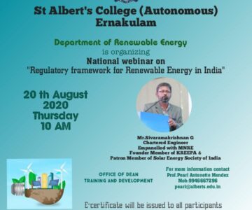 Renewable – Webinar on Regulatory Framework for Renewable Energy in India.