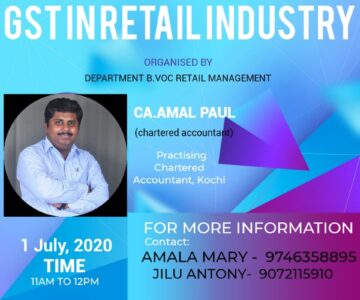 Retail Management – Webinar on GST in Retail Industry.