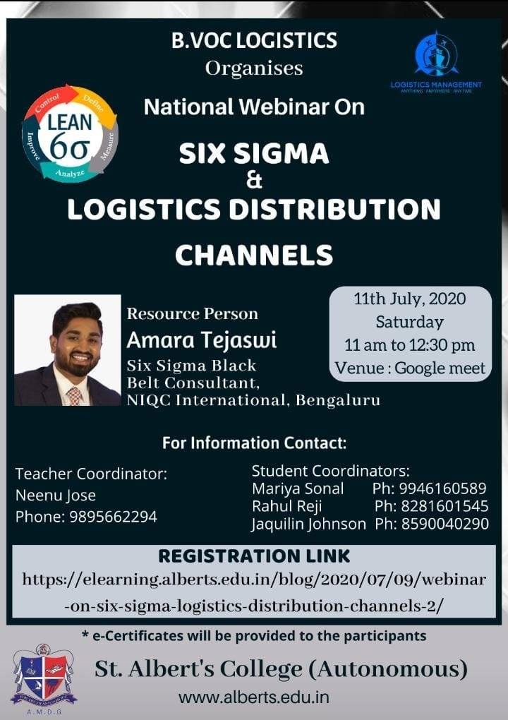 Logistics – National Webinar on Six Sigma & Logistics Distribution Channels
