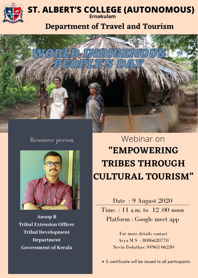 Webinar on Empowering Tribes through Cultural Tourism