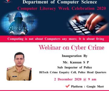 Webinar on Cyber Crime.