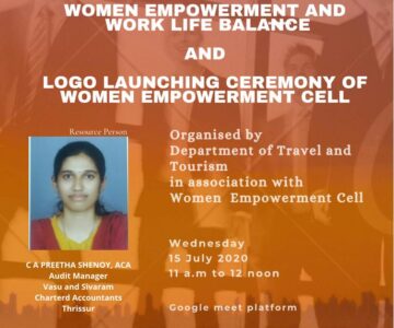 Travel and Tourism – Webinar on Women Empowerment and Work Life Balance