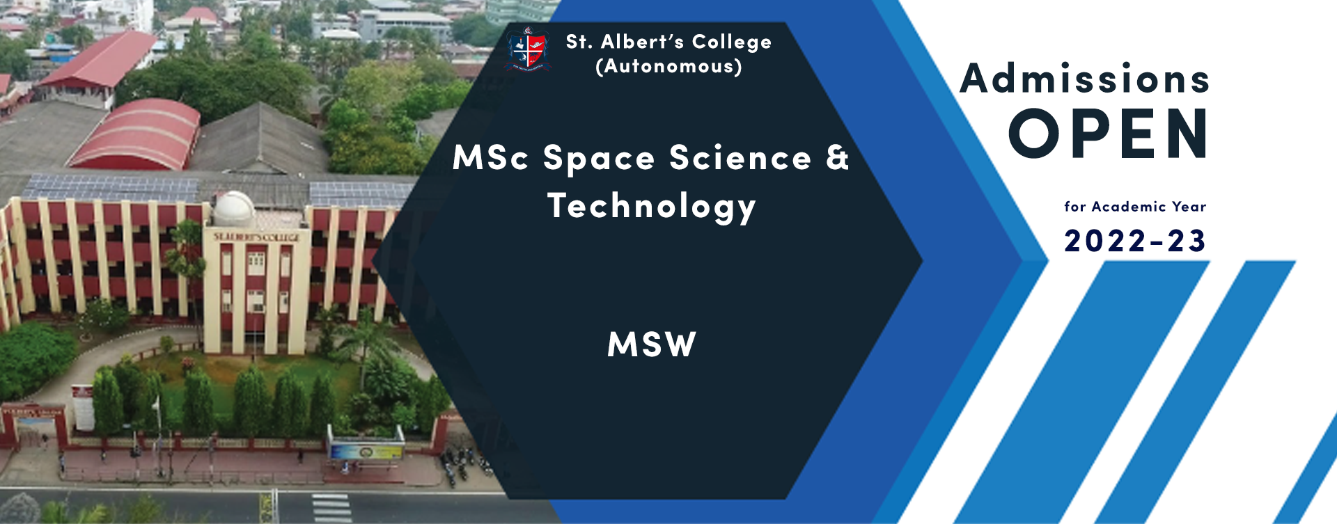 MSc. Space Science & MSW Registration 2022