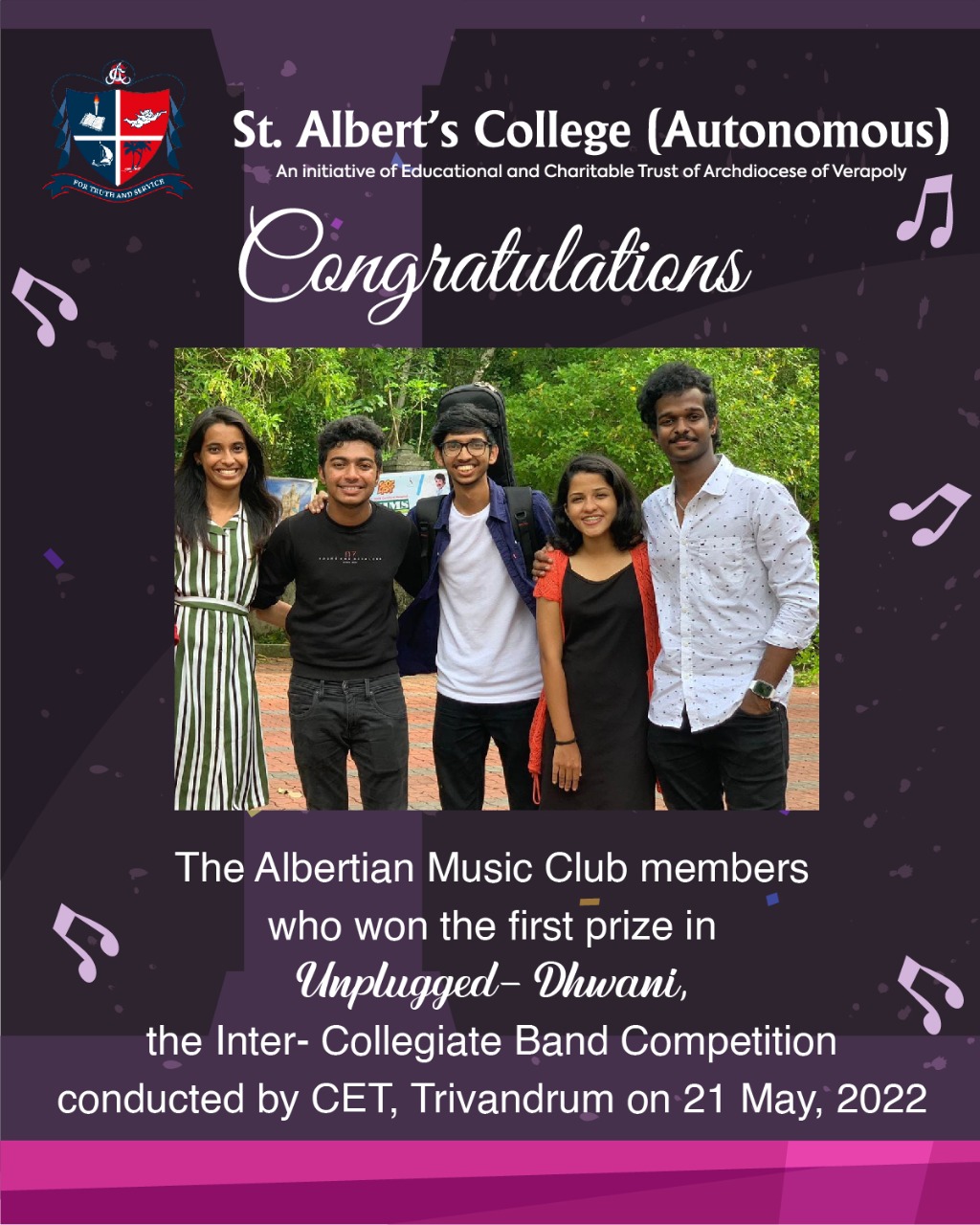 Congratulations to the Albertian Music Club members