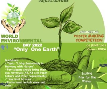 World Environment Day 2022 -Poster Making Competition- “Living Sustainability in Harmony with Nature”
