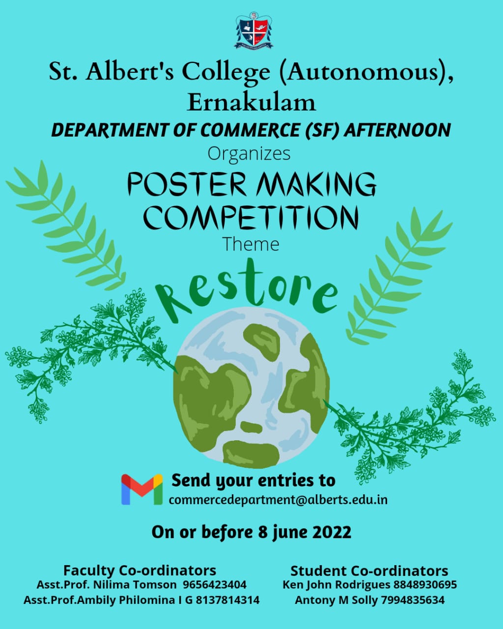 World Environment Day 2022- Poster Making Competition – “Restore”