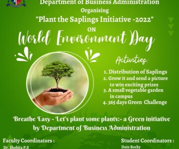 World Environment Day- Plant the Sapling Initiative 2022