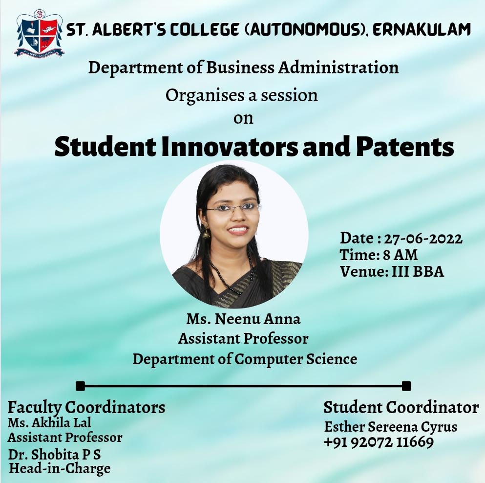 Student Innovators and Patents – BBA