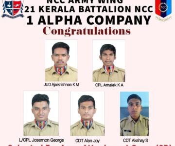 Congratultions – NCC Army Wing Cadets