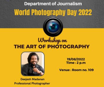 Workshop on ‘ The Art of Photography’