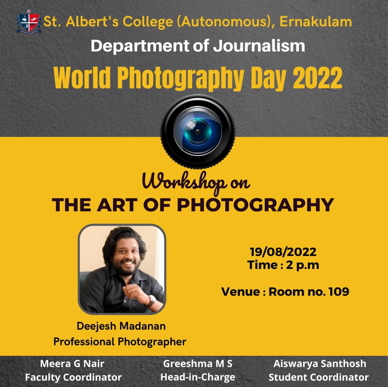 Workshop on ‘ The Art of Photography’