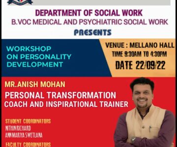 Workshop on Personality Development