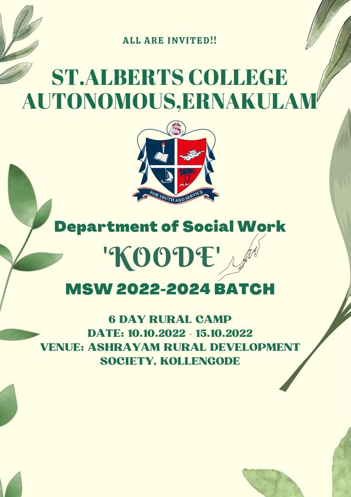 Koode- Rural Camp – Department of Social Work