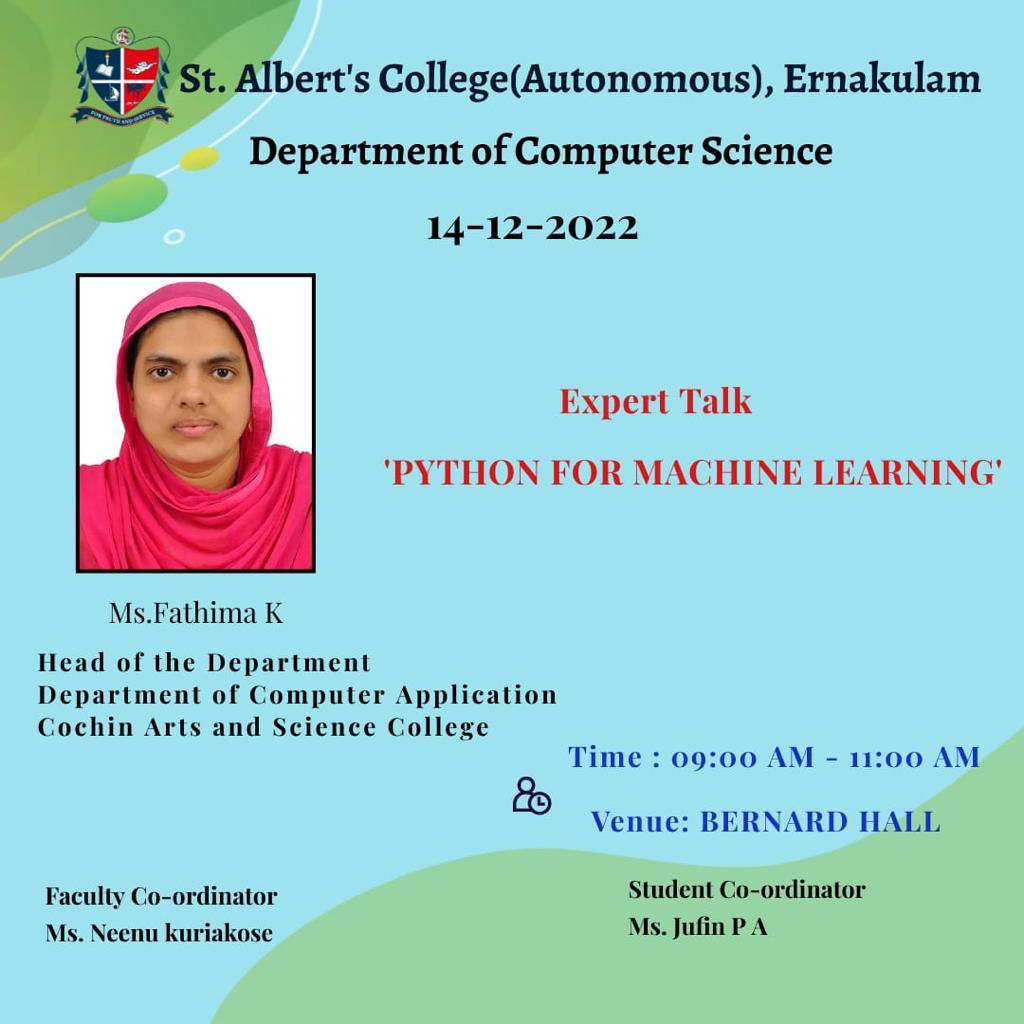 Expert Talk – Python for Machine Learning