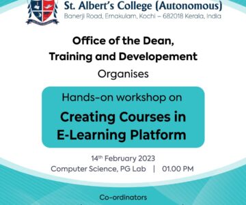 Hands-on Workshop on Creating Courses in E-Learning Platform