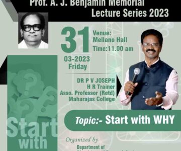 Prof. A J Benjamin Memorial Lecture Series 2023