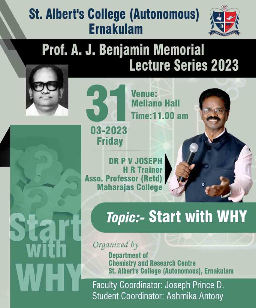 Prof. A J Benjamin Memorial Lecture Series 2023