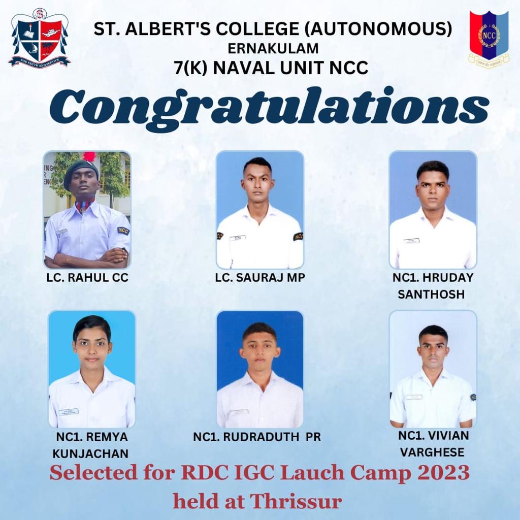 Congratulations 7(K) Naval Unit NCC