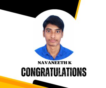 Congratulations NAVANEETH K