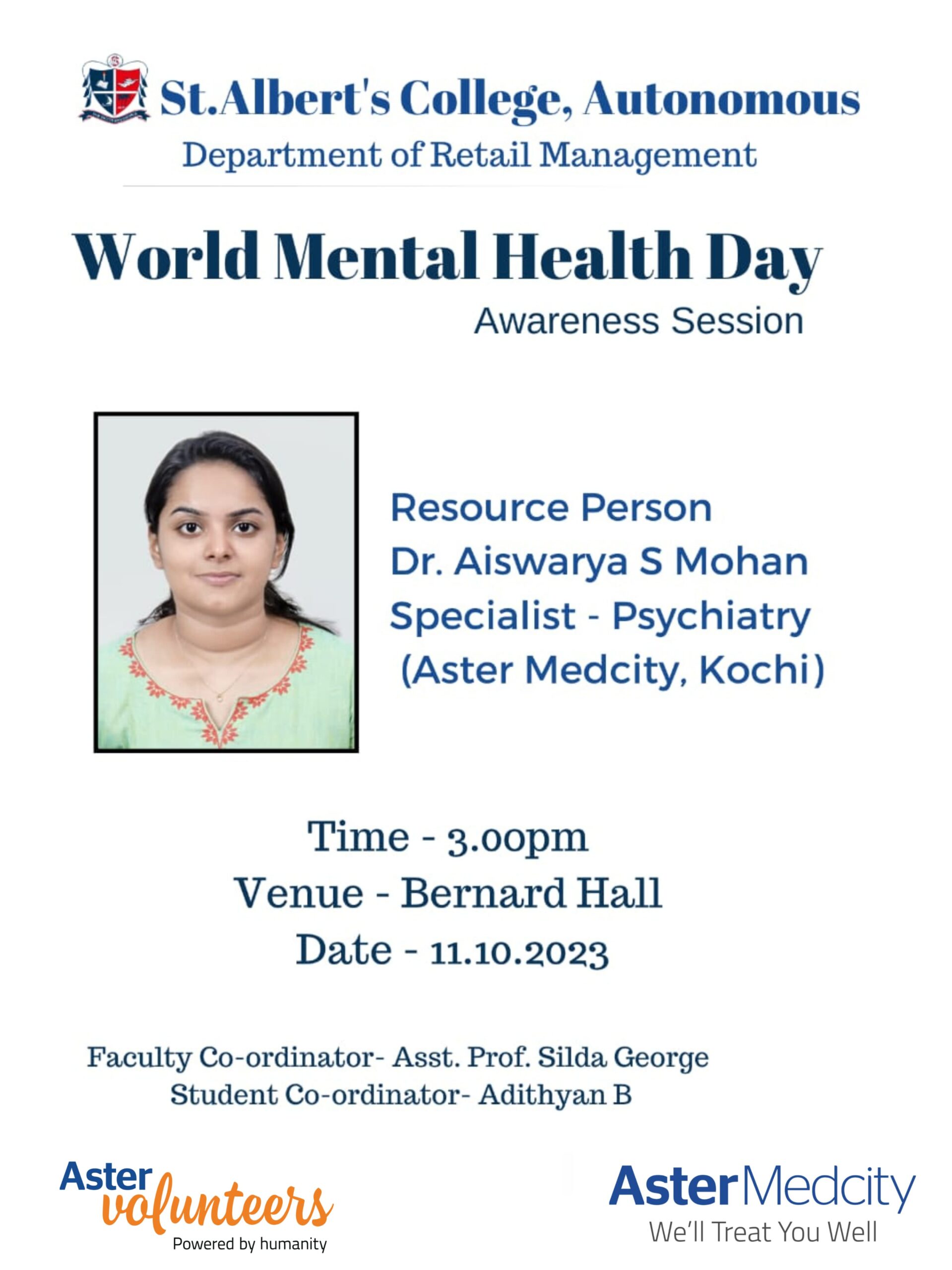 World Mental Health Day –  Awareness Session