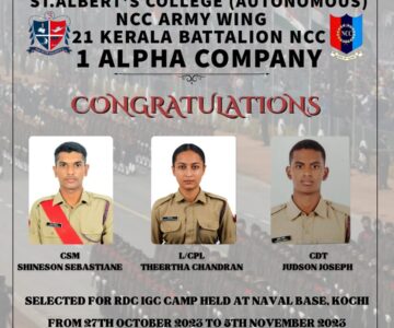 Congratulations  – Selected for RDC IGC  Camp held at NAVAL BASE, KOCHI