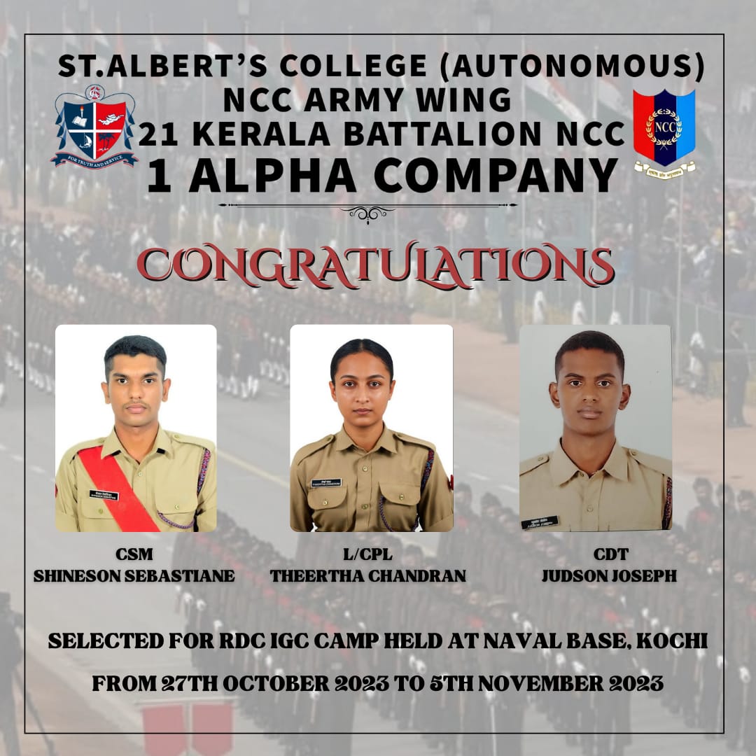 Congratulations  – Selected for RDC IGC  Camp held at NAVAL BASE, KOCHI