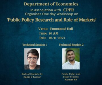 ‘Public Policy Research and Role of Markets’