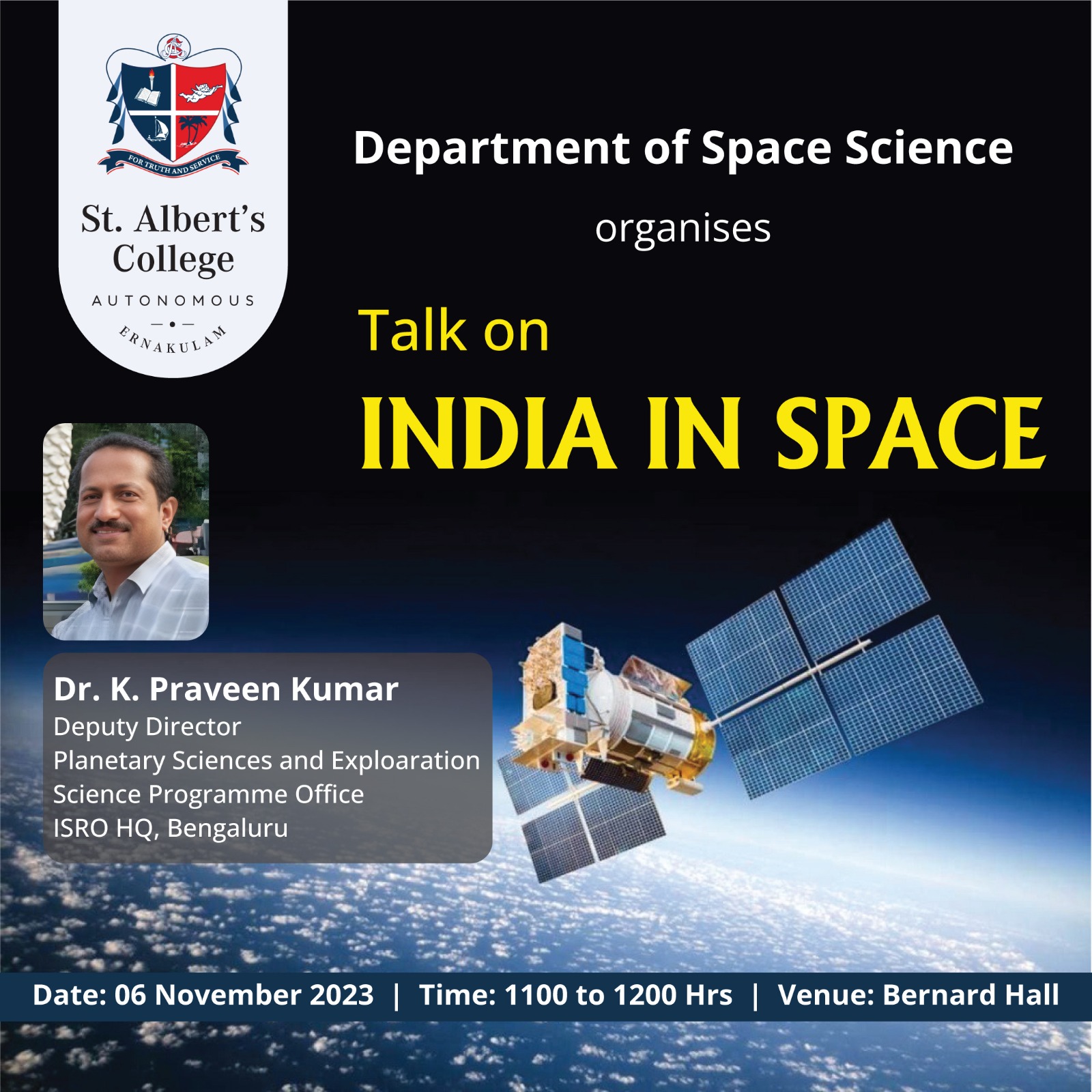Talk on INDIA IN SPACE