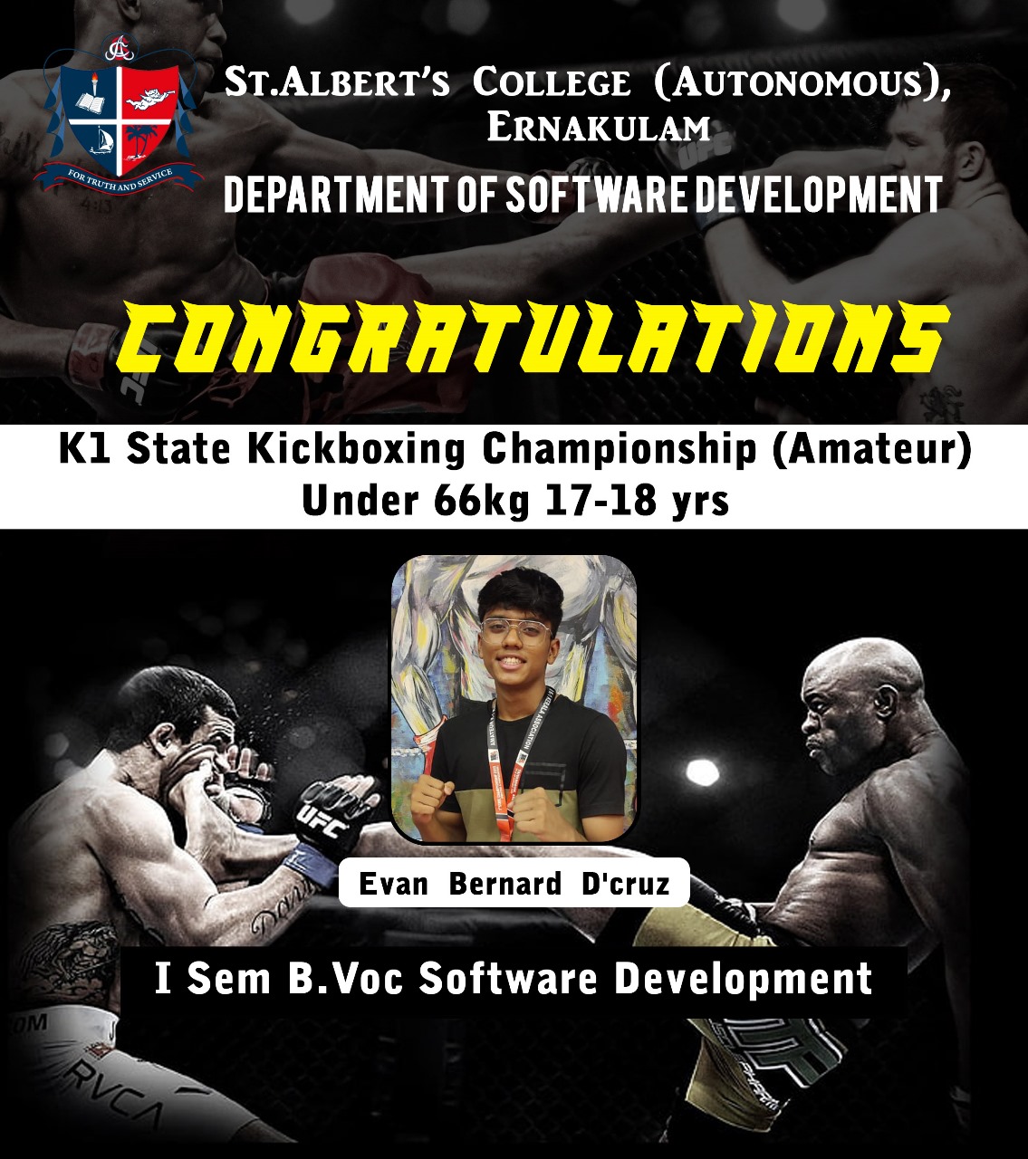 Congratulations Evan Bernard D’cruz