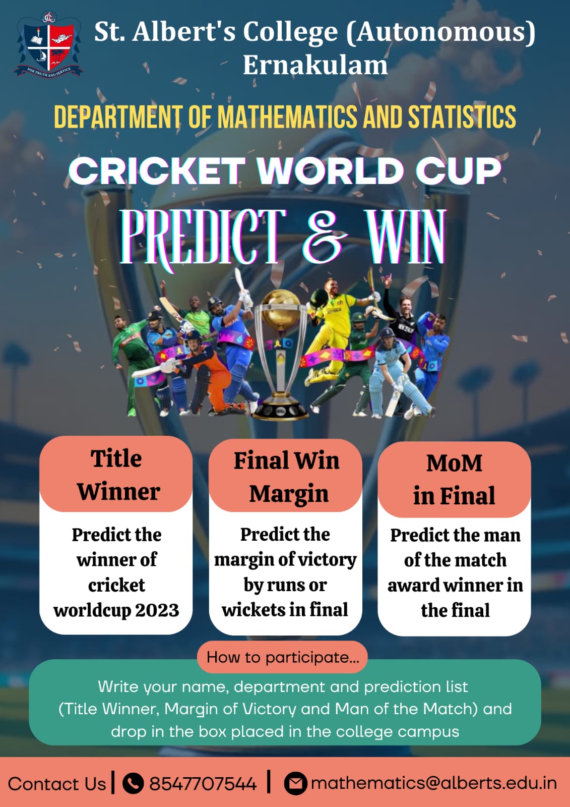 CRICKET WORLD CUP PTEDICT & WIN