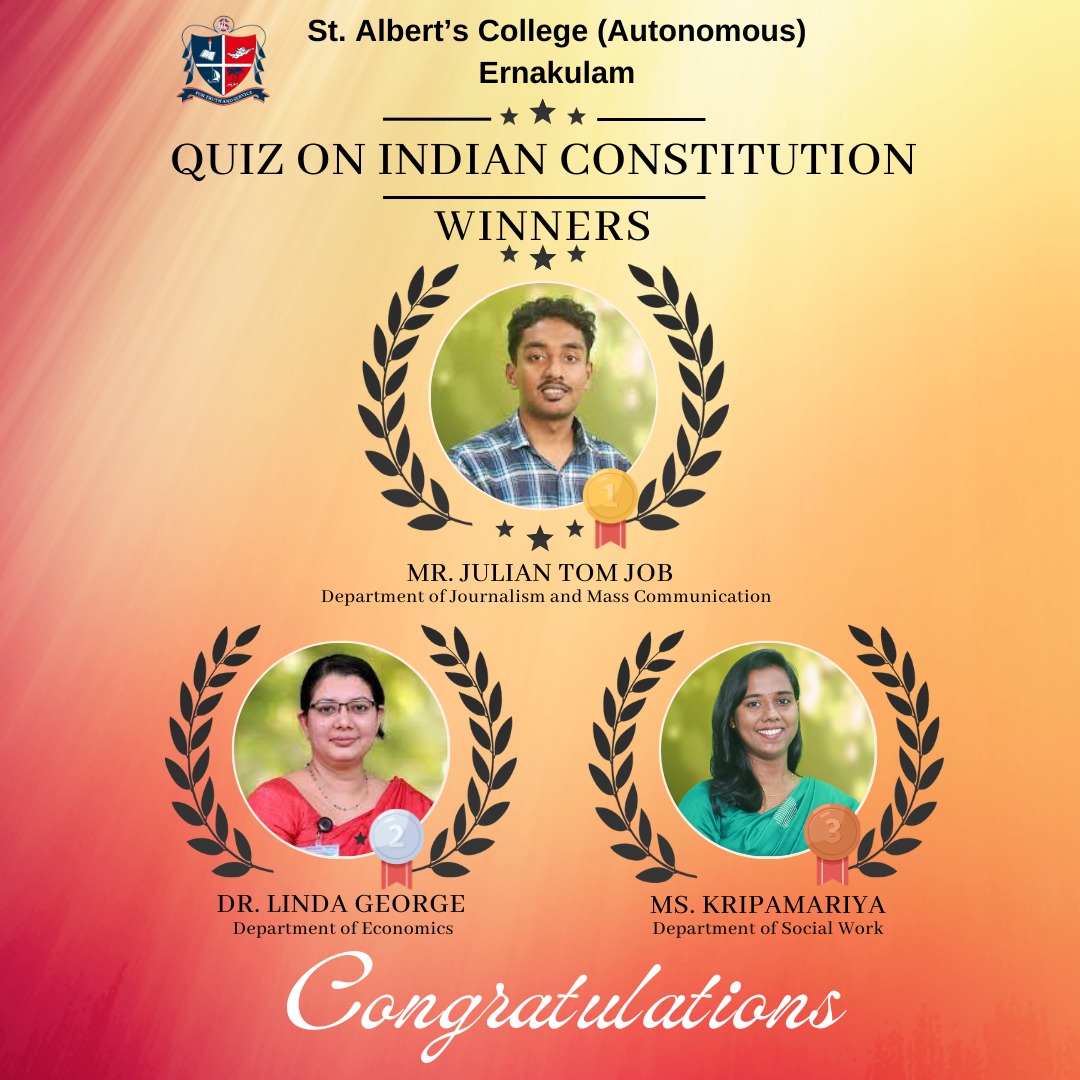 QUIZ ON INDIAN CONSTITUTION WINNERS