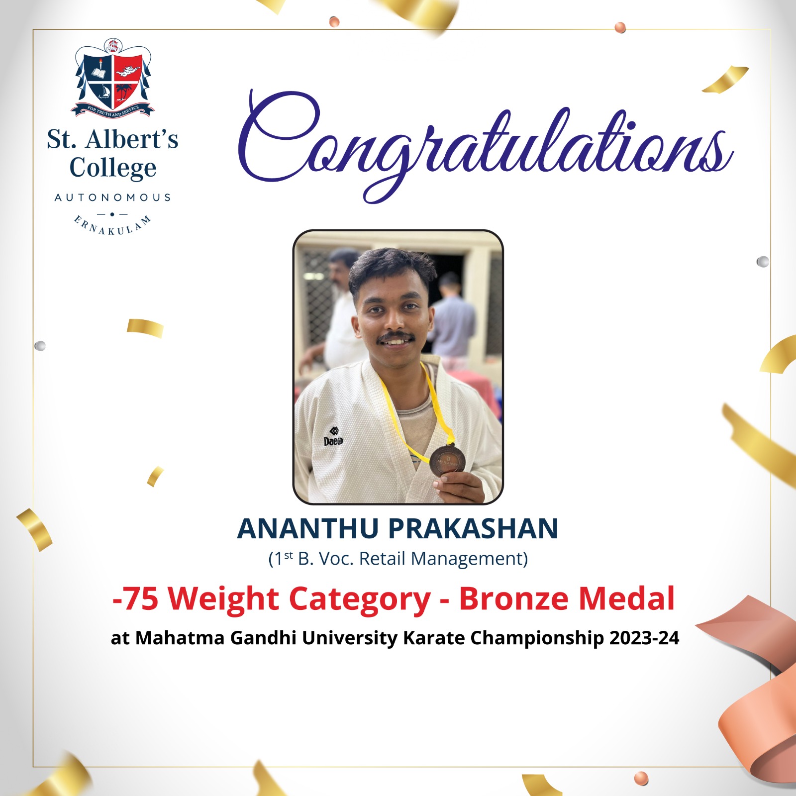 Congratulations ANANTHU PRAKASHAN