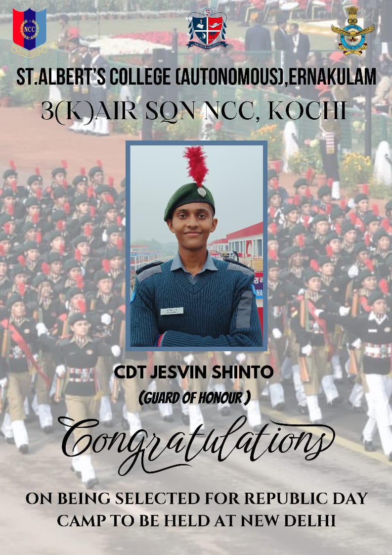 Congratulations CDT JESVIN SHINTO