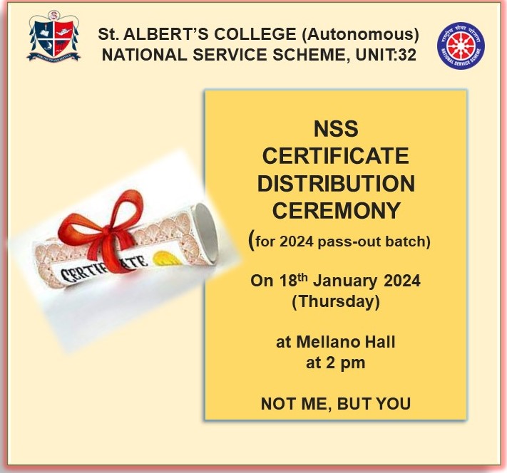 NSS CERTIFICATE DISTRIBUTION CEREMONY