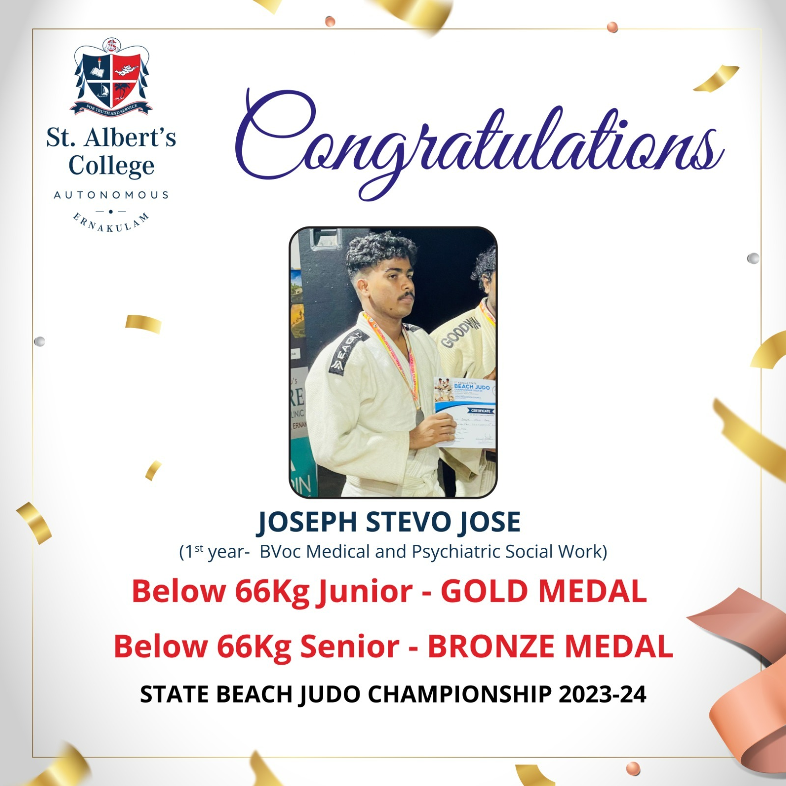 Congratulations Joseph Stevo Jose